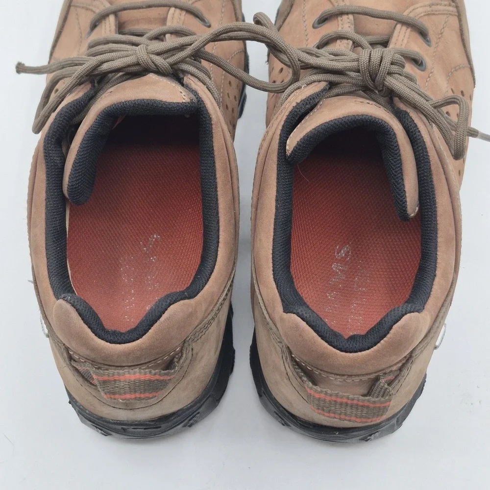 Simms Shoes Mens Size 12 Brown Gore-Tex Vibram Leather‎ Hiking Outdoor Trail